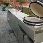 Modular Built In Barbecue Grill Outdoor Furniture Design Outdoor kuche Plastic Kitchen Cabinet