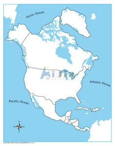 Montessori-Unlabeled North America Control Map