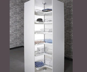 Morden furniture wardrobe accessories swivel six layers shelf sets