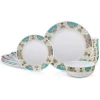 Morden style 18pcs crockery plate bowl cup ceramic set dinnerware for wedding hotel