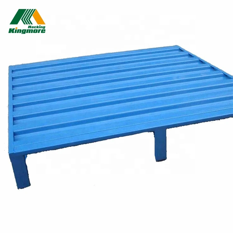 More durable than plastic pallet for storage shelf warehouse steel stackable pallet plank