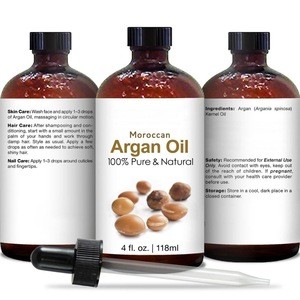 Moroccan argan oil for shampoo argan oil for hair treatment bulk argan oil 4 oz customized private brand label