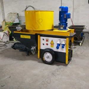 Mortar spray machine price plastering machine price with concrete mixer