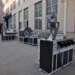 Multi layers fiber winding PVC plastic pipe extruding making machine