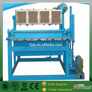 Multi Side Big Capacity Rotating Egg Tray Holder Machine From Rice Wood Chips Waste Paper Material
