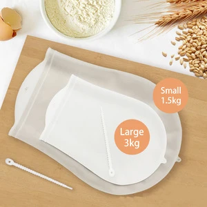 Multifunctional Cooking Tool Kitchen Preservation Bag Silicone Kneading Dough Bag Versatile Manual Dough Mixer For Bread Pastry