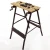 Import Multipurpose Industrial Workbench MDF Board Metal Tool Stand Sawhorse from China
