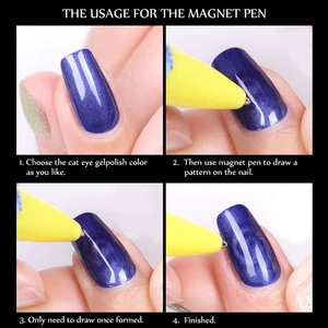 Nail Art Tool Magnet Pen for DIY Magic 3D Magnetic Cats Eyes UV Gel Nail Polish Nail Tools