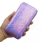 Nail Clippers Kit Manicure Pedicure set with Holographic Case Purple