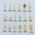 Import Nail jewelry manufacturers supply alloy gold color zircon diamond nail art decoration from China