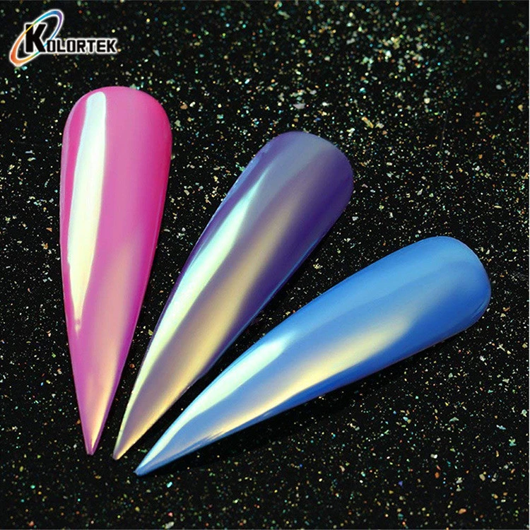 Nails Supplies Mirror Effect Aurora Chrome Pigment Nails Powder