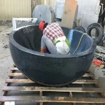Natural granite and Marble Freestanding Vessel Stone Sink  Fountain Basin