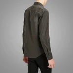 New Arrival Summer Autumn Black Slim Fit Long Sleeve Formal Casual Mens Shirts