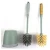 Import New Design Eco-Friendly Bamnoo Silicone Toilet Brushes Bathroom Cleaning Brush Set from China