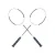 Import new design full carbon portable custom logo badminton racket from China