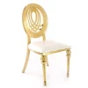 new design hotel furniture rose golden events used dining stainless steel party chairs