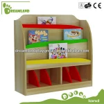 New design Kindergarten Furniture Wooden kids Bookcase