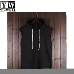new design OEM wholesale pullover populahr sleeveless  hoodies