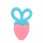 New Design Teething Toys Teether Soft Safe Flexible Food Grade Silicone Fruit Teether