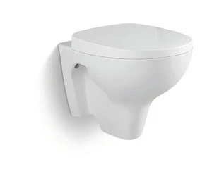New design toilet bathroom ceramic hidden water tank hand flush toilet wall hanging toilet seat