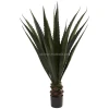 New Design Yellow Edge Plastic Plants Flowers Indoor Small Artificial Plant  For Home Ornament