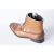 Import new fashion hot mid height PU black boots men shoes leather from China
