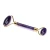 Import New fashioned 100% amethyst  jade roller  facial massager for skin care from China