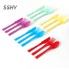 New Food Grade Colorful Spoon Knife and Fork