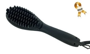 New hot products on the market electric fast hair straightening brush with ceramic straight teeth