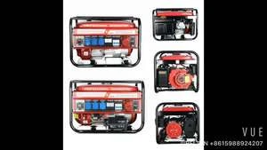 New Design 2.5kw, 220v, 50hz, 4stroke Ohv, Electric Gasoline Power Generator with Battery 8 Wheels & Handles