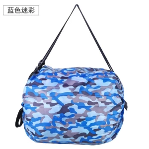 New Portable Folding Large Capacity Thick Oxford Fabric Outdoor Travel Convenient Carry Storage Tote Bags Handbag Shopping Bags