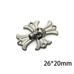 New Product metal logo Branding Zinc Alloy Skull Tag Label for Clothes Accessories