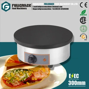 new product stainless steel 380mm round cooking plate electric crepe maker