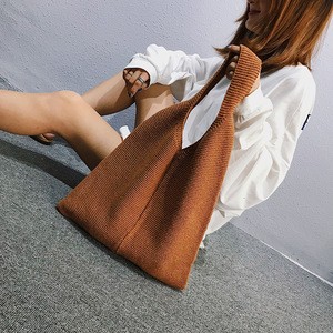 New products rattan bag school bag high capacity crochet knit bag tote lady handbag