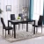 Import New Promotion Tempered Glass Hideaway Dining Table and Chairs set for Dining Room with 4 Chairs from China