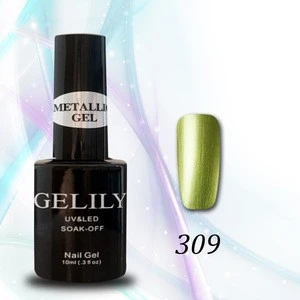 New shiny metal gel nail polish wholesale peel off led uv gel
