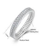 New Unique Innovative Fine Ring 925 Silver High Quality Jewelry Friendship Love Zircon Ring for Women