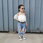 Nice kidsPant trousers Children girls jeans pants comfortable kids girls jeans pants