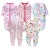Import Nice Quality Lower MOQ Baby Romper Clothing Wholesale Bodysuit Cotton Onesie Baby Sleepwear 3-12M from China