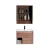 Import No painting solid wooden wall mounted basin cabinet new design bathroom vanity set from China