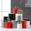 Nordic Minimalism Elegant Modern Home Decor Ceramic Succulent Planter Flower Plant Pot with Drainage Hole Polished Small Size