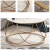 Import Nordic simple marble coffee table living room sofa round coffee table golden wrought iron small tea table from China