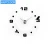 Import Novelty modern design home decorative wall sticker clock 3D frameless large DIY wall clock from China