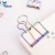 Import Novelty rainbow coloful metal Solid Color Hollow Out Metal Binder Clip Phone Holder Notes Letter Paper Clip Office Supplies from China
