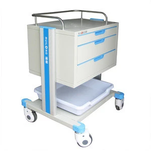 Nurse station hospital mobile medical emergency trolley for ambulance