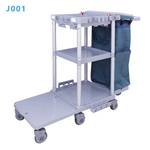 OEM and ODM Commercial Plastic Utility Hotel Cleaning Housekeeping Cart