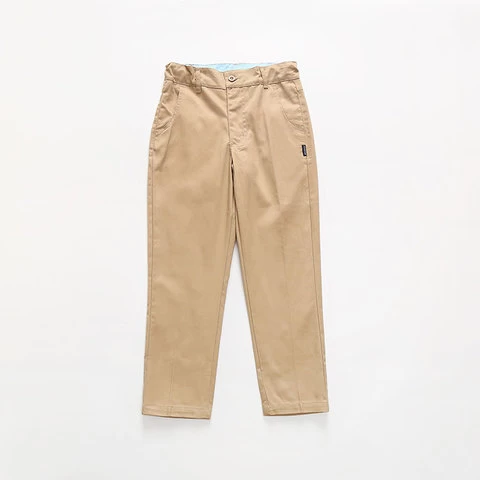 OEM Custom High Quality Winter Uniform Cotton Fabric Boys Regular Leg School Trousers Hot Selling Kids Pants