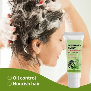 OEM 50g hair care products rosemary mint strengthening shampoo repair damaged hair