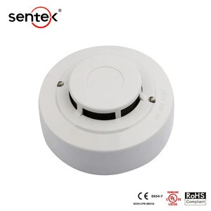 OEM ODM Conventional Photoelectric Smoke Detector Electric Smoke Alarm with UL Certification 2/4 Wire Fire Alarm System Security