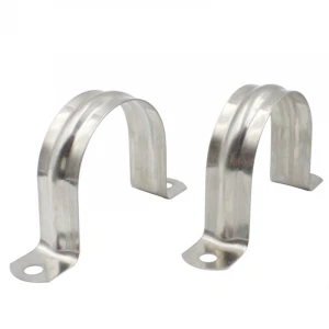 OEM ODM stainless steel hoop flat steel cable clamp Pipe clamp  U Type Emt Pipe Clamps